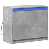 Sideboard with LED Concrete Grey 72x34x61 cm Engineered Wood 852176