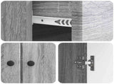 Sideboard Grey Sonoma 66 x 34.5 x 90 cm Engineered Wood 895561