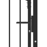 Fence Gate with Spikes EMMEN 100 x 200 cm Powder-coated steel 146402