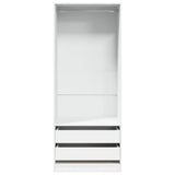 Wardrobe White 80x50x200 cm Engineered Wood 3307747