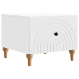 Coffee Table with Drawer White 49 x 50 x 40 cm Engineered Wood 894275