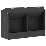 Rabbit Feeder Black 64.5 x 25.5 x 45.5 cm Cold-Rolled Steel 874594