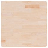 Square Table Top 60x60x4 cm Untreated Solid Wood Oak 342944