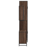 ZNTS 3 Piece Bathroom Furniture Set Brown Oak Engineered Wood 3301069