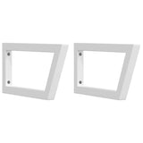 Basin Shelf Wall Mounted Steel and Solid Wood Oak 3302402