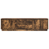 TV Cabinet with LED Lights Smoked Oak 193.5x41x50 cm 3328439
