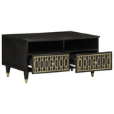 Coffee Table 80x54x40 cm Solid Wood Mango 358333