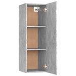 ZNTS TV Cabinet Concrete Grey 30.5x30x90 cm Engineered Wood 803352