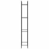 Firewood Rack Matt Black 80x28x222 cm Steel 350309