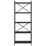 Bookshelf Black Oak 60 x 30 x 155 cm Engineered Wood 868383