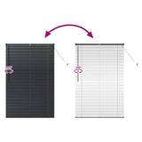 Venetian Blinds Height Adjustable Black 175 x 120 cm Aluminium 42006151