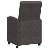 Dining Chairs with Wheels 2 pcs Black 57 x 67 x 98 cm 42017892