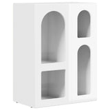 Sideboard High Gloss White 59 x 35 x 80.5 cm Engineered Wood 891318