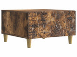Coffee Table Smoked Oak 50 x 49 x 40 cm Engineered Wood 895200