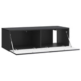 Wall-Mounted TV Cabinet Black 98 x 41 x 30 cm Engineered Wood 898526