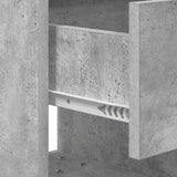 Bedside Table Concrete Grey 40.5 x 40 x 48 cm Engineered Wood 891062