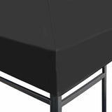 Gazebo Top Cover 310 g/m 3x3 m Grey 44781
