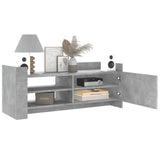 TV Cabinet Concrete Grey 100x35x40 cm Engineered Wood 848377