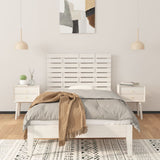 Wall Headboard White 81x3x63 cm Solid Wood Pine 824744
