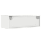 TV Cabinet with LED Lights White 75x35.5x25 cm 860229