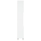Bathroom Cabinet White 30x30x190 cm Engineered Wood 831524