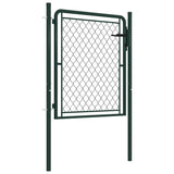 144403 Garden Gate Steel 100x100 cm Green
