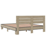 Bed Frame without Mattress Sonoma Oak 150x200 cm King Size 3280143