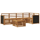 Sectional Sofa Set 5 pcs Natural Solid Acacia Wood 3384370