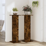 Plant Stands 2 pcs Smoked Oak 30x30x95 cm Engineered Wood 3307877