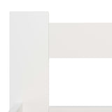 Bed Frame White Solid pine wood, plywood 200x200 cm Durable 322004
