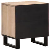 Bedside Cabinets 2 pcs 40x34x46 cm Solid Wood Bleached Mango 377423