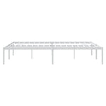 ZNTS Metal Bed Frame without Mattress White 160x200cm 350916