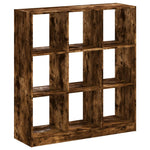 Bookcase Smoked Oak 102x32x108 cm Engineered Wood 3307841