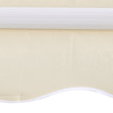 Awning Top Sunshade Canvas Cream 3 x 2.5 m 141013