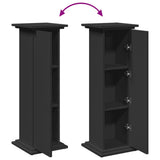 Display Stand with Storage Black 31x30x90 cm Engineered Wood 854608