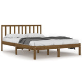 Bed Frame without Mattress Honey Brown Solid Wood Pine 200x200 cm 3105094