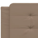 Bed Frame without Mattress "Zadar" Cappuccino 200x200 cm Faux Leather 3208209