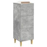 Drawer Cabinet Concrete Grey 33 x 34.5 x 90 cm Engineered Wood 894618