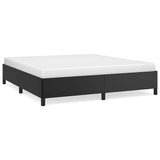 Bed Frame without Mattress Black 193x203 cm King Faux Leather 347283