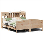 ZNTS Bookcase Bed without Mattress 180x200 cm Super King Solid Wood Pine 3323134