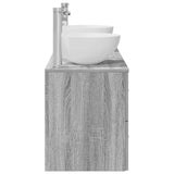 Bathroom Cabinet Set 3 pcs Grey Sonoma 49.5 x 35 x 63 cm 3405792