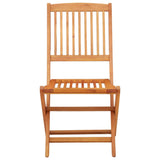 Garden Chair Set of 2 Natural wood Solid eucalyptus wood Standard 312451