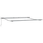 Automatic Retractable Awning Anthracite and White 400x300 cm 3310232