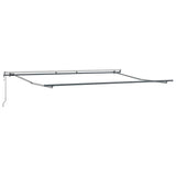 Automatic Retractable Awning Anthracite and White 400x300 cm 3310232