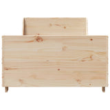 Bed Frame without Mattress 90x200 cm Solid Wood Pine 850776