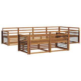 Outdoor Sofa Set 7 pcs Natural Solid Acacia Wood 3373629