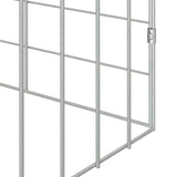 Rabbit Cage Silver 400 x 78 x 78 cm Galvanised Steel 42019234