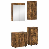 Bathroom Furniture Set TULUM 4 pcs Smoked Oak 60 x 34 x 63 cm 3398049