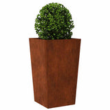 Garden Planters 2 pcs 45x45x75 cm Weathering Steel 851107