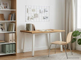110 x 55 x 75 cm Solid Acacia Wood White Rectangular 937585
